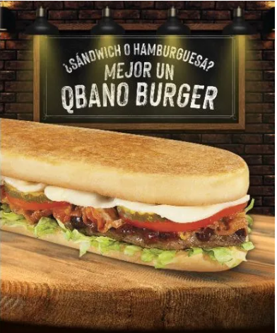 Combo grande Qbano Burger